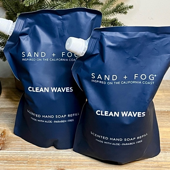 Sand + Fog Other - 2 Sand + Fog Clean Waves Scented Hand Soap Bundle! New, Sealed Refills 68oz